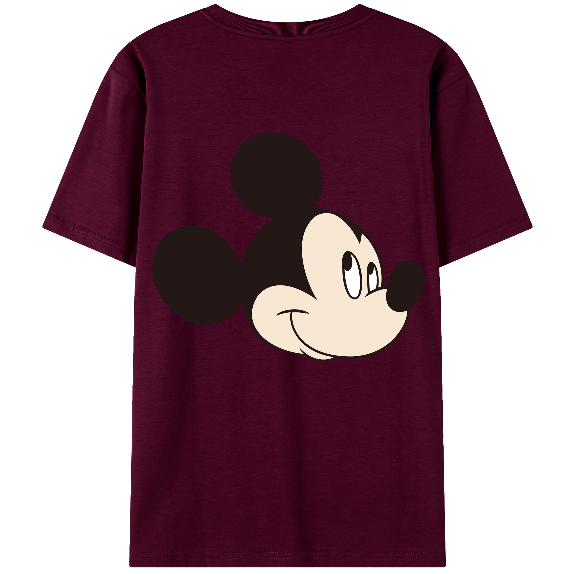 （画像用） ミッキーマウス Mickey Mouse レディース半袖Tシャツ(バックプリント)